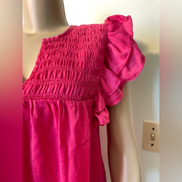 Pink Ruffle Blouse - Picture 2 of 4